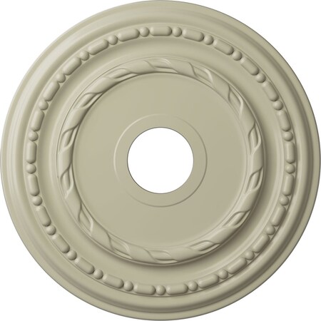 Ekena Millwork Dublin Ceiling Medallion (Fits Canopies up to 5 1/8"), 17 7/8"OD x 3 5/8"ID x 1 1/4"P, Clear Yellow CM17DUCYF